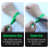 Pacote com 100 pulseiras coloridas para eventos (verde) 4
