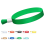 Pacote com 100 pulseiras coloridas para eventos (verde) 2