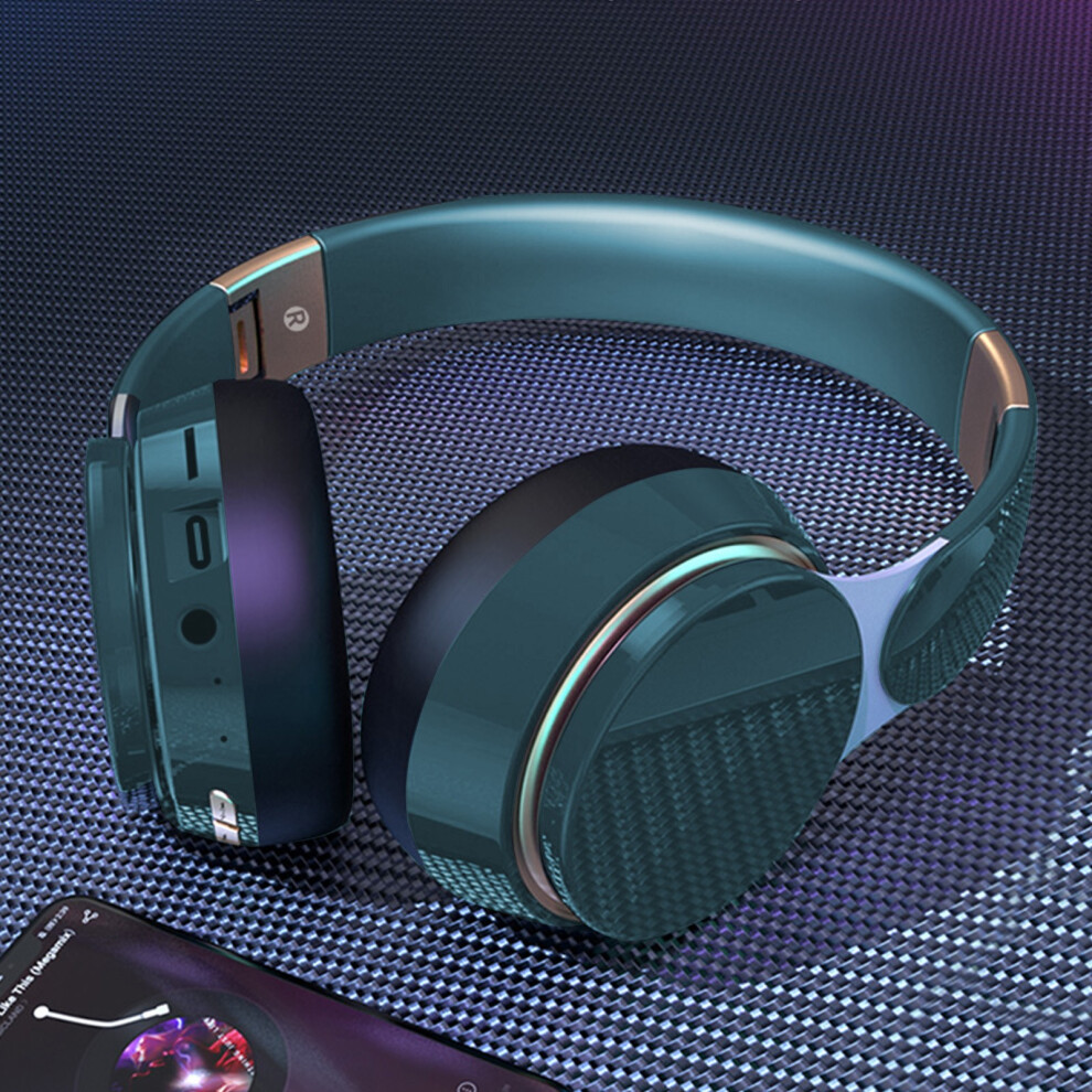 (Blue) Headphones Wireless Tooth Headset Subwoofer Tooth 5.3 Mobile Computer Game Sports Game Headphones Blue 6903262244462