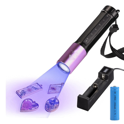 Φως UV για σκλήρυνση ρητίνης, φακός UV 365Nm μαύρο φως