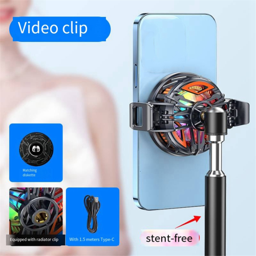 GT31 Magnetic Live Broadcast Clip Dual-Purpose Cooling Fan B 1