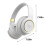(White) Headset Wireless Bluetooth Headset Folding Talking Gaming Headset 2