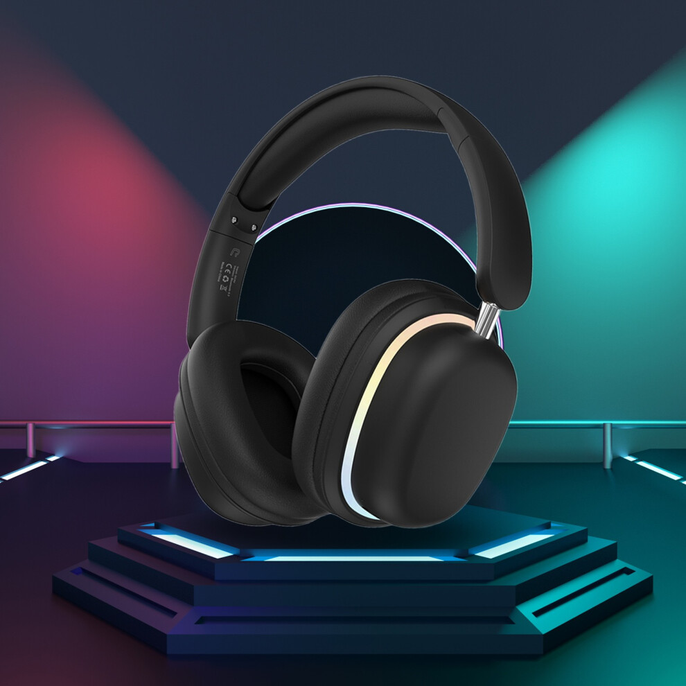 () Wireless Headsets Bluetooth Headsets Wireless Emitting Gaming Headsets-Long Mobile Gaming Esports Headsets Black/Light 6903262239499