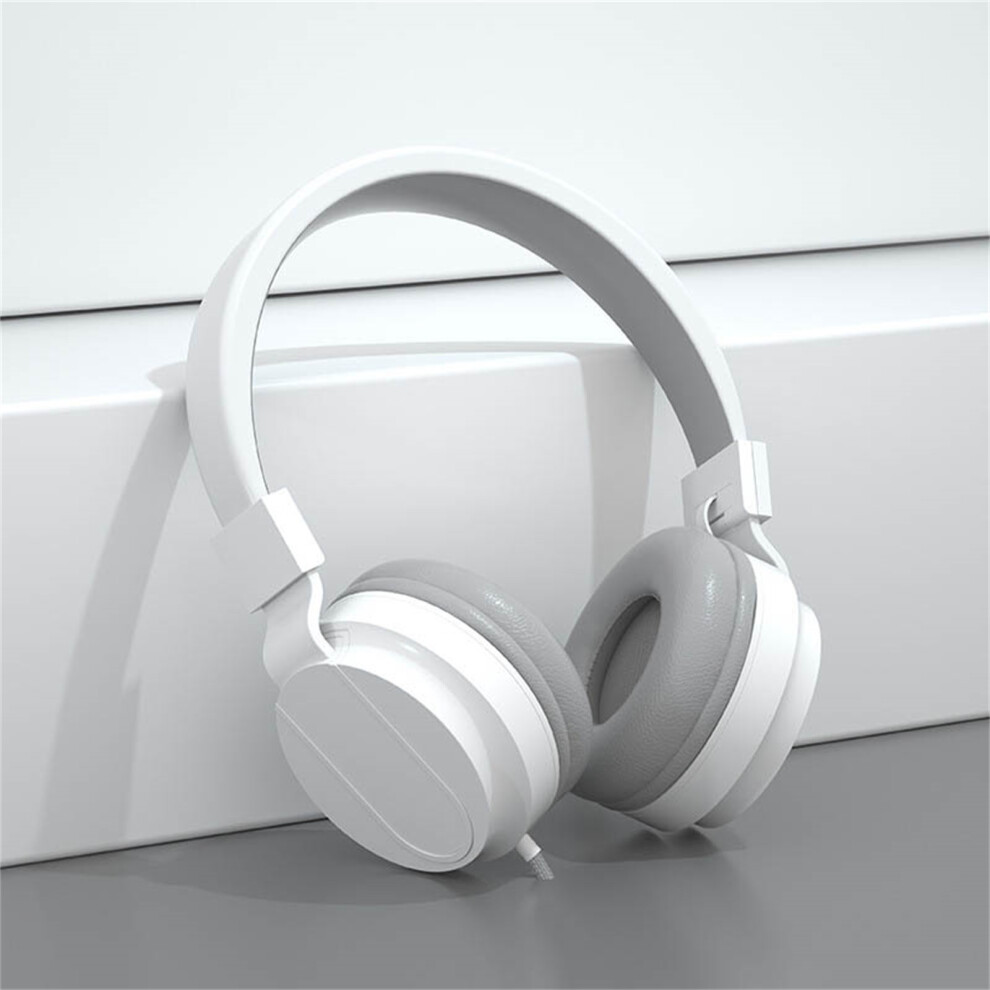 (White) Noise-Cancelling Heavy Headset Gaming Wired Universal Headset Foldable-image-OPC-PJCHSND-NEW