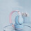 (Blue) Gradient Bluetooth Headset Headset Wireless Game Gift Headset Foldable Headset Gift 4