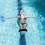 Ensemble d'haltères aquatiques pour piscine, brassards de natation en mousse (bleus) 4