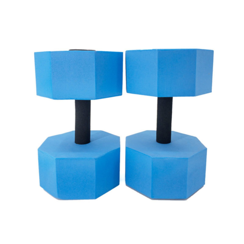 Ensemble d'haltères aquatiques pour piscine, brassards de natation en mousse (bleus) 1