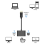 DisplayPort naar VGA+HDTV-converter Computermonitoradapterkabel 3