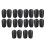 10 mini espinilleras negras con absorción de impactos 1
