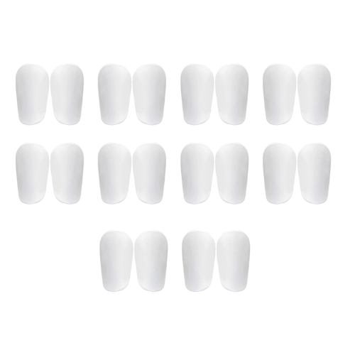10 mini espinilleras blancas con absorción de impactos