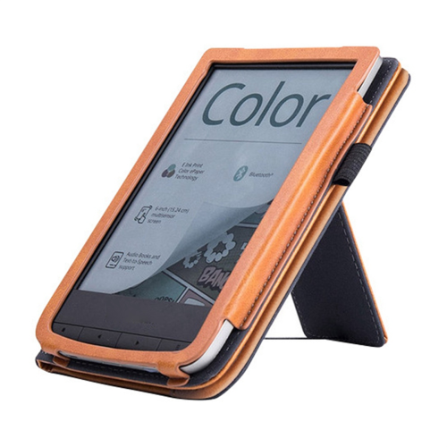 Για Pocketbook Touch HD 3 E-Reader Βάση Κάλυμμα Flip PU Θήκη Σκούρο Μπλε