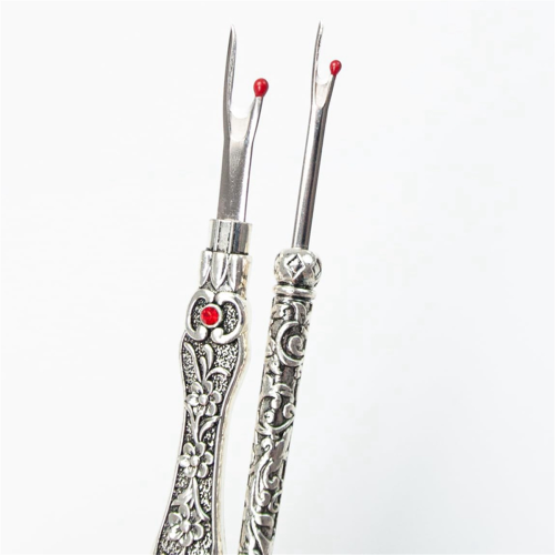 Seam Rippers for Sewing Crafting Removing Hems & Seams (2Pcs Silver) 2