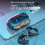 Bone Conduction Earphones Bluetooth 5.3 Wireless Fast Charging Black 3