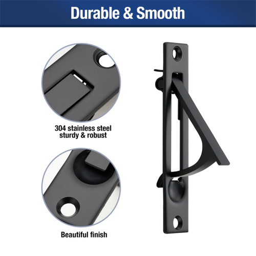 2 Pack Pocket Door Pull Solid Pocket Door Flush Edge Pull 2