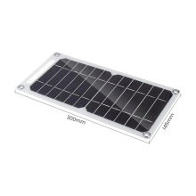 Kit de chargeur de batterie solaire pour randonnée en extérieur avec panneau solaire 6W