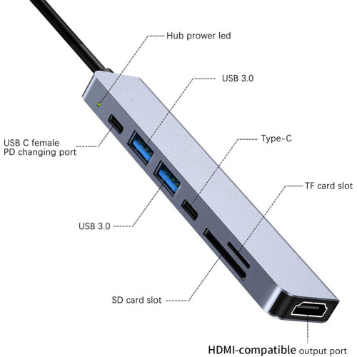 USB Docking Station, Hub, 4 USB Multi-Port Adapter, for Laptop 1