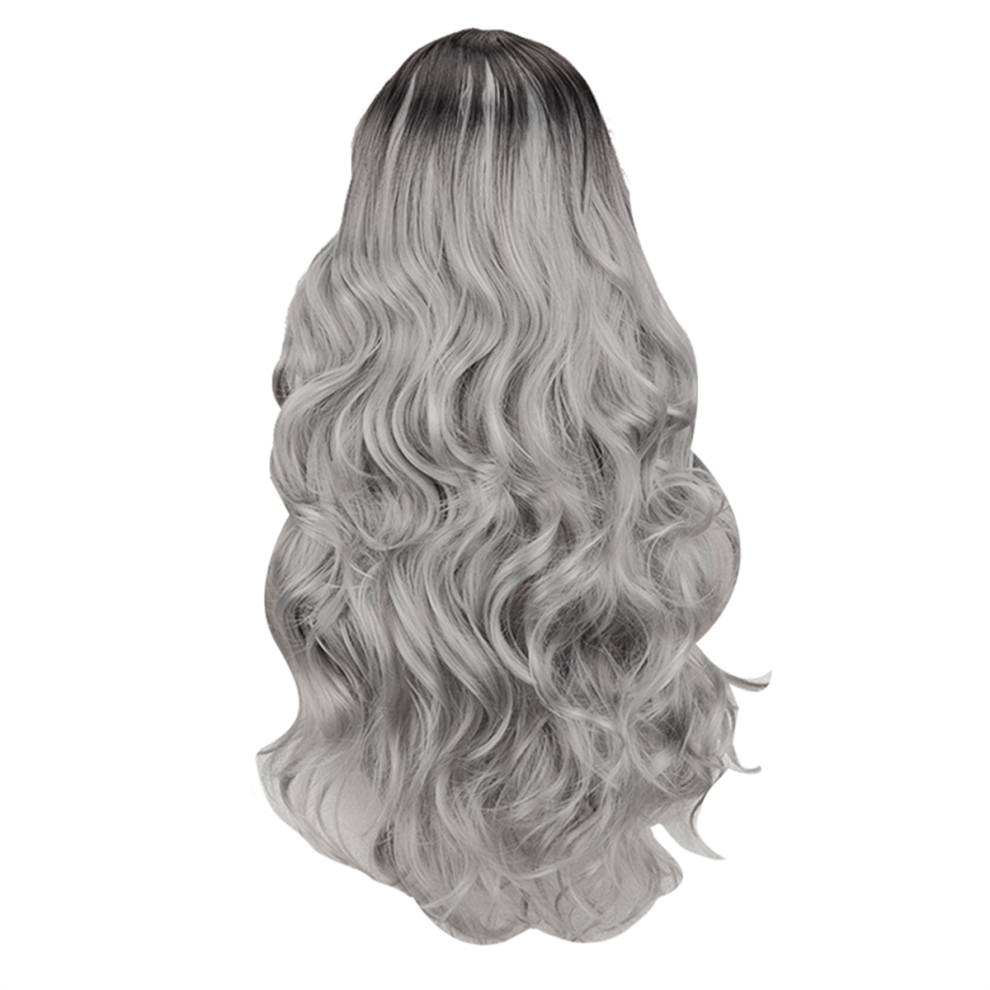 Unisex Wig Long Wavy Synthetic Wigs No Bangs Cosplay For Women