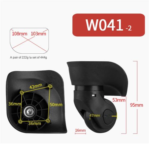 W041 Trolley per valigie con ruote universali (L) 2