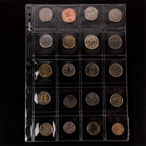 Pasta transparente para coleção de moedas comemorativas 2