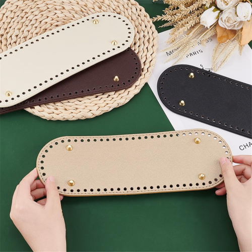 Almofadas para base de bolsa, almofada modeladora de couro PU para fundo de bolsa em crochê 2