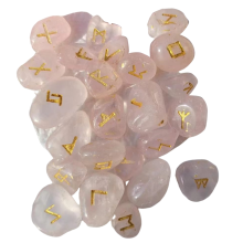 Pedra Rúnica Natural Irregular para Adivinhação rosa