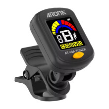 AROMA AT-10A Tuner ładujący do gitary basowej i ukulele z bakelitu