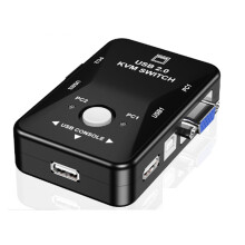 USB 2.0 KVM-muisschakelaar, toetsenbord, VGA-splitterbox, USB KVM-schakelaar