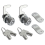 Drawer and Cabinet Lock, Tubular Cam Replacement Lock Hook with Key 1