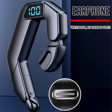New V19 Bluetooth headset bone conduction ear hanging type