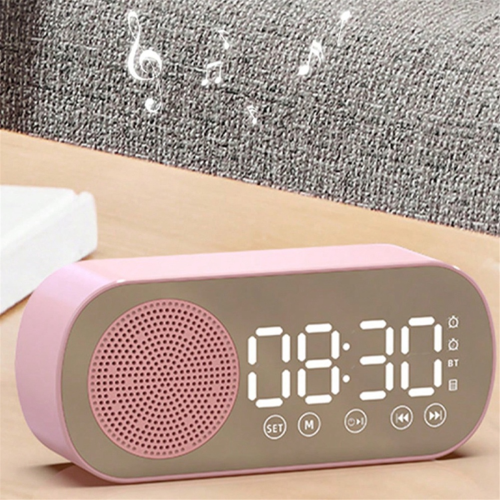 Radiosveglia con altoparlante Bluetooth wireless e doppia sveglia per la casa, nera 1