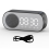 Radiosveglia con altoparlante Bluetooth wireless e doppia sveglia per la casa, nera 1