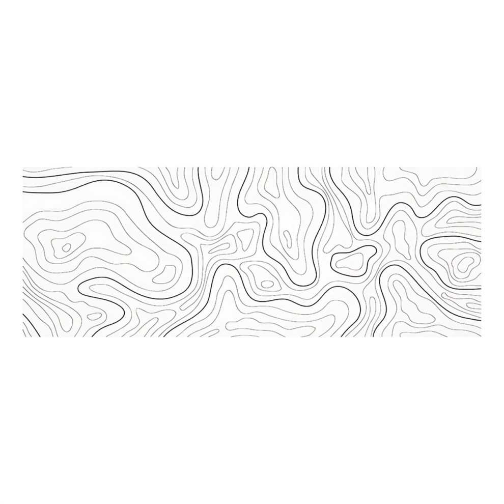 Topographic Contour Extended Big Keyboard Mouse Mat 800X300x2mm 4713228634679