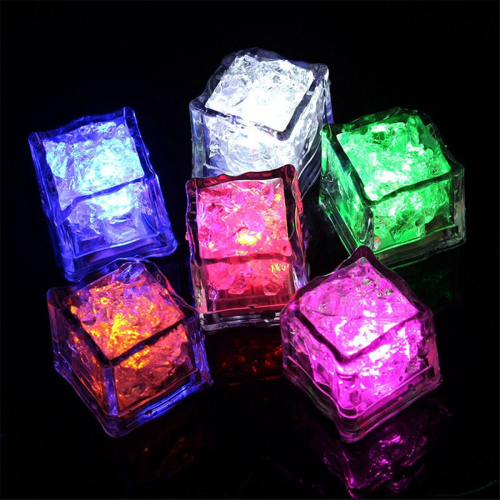12PCS Waterproof LED Ice-Cube Colorful Quick Flashing B 1