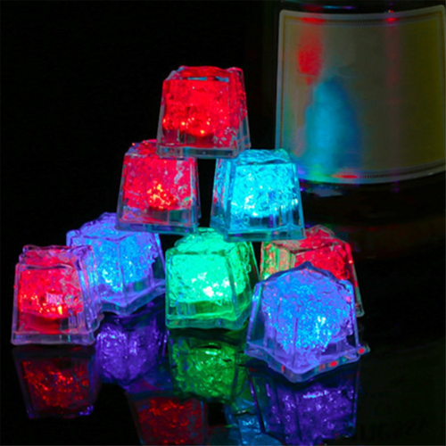 12PCS Waterproof LED Ice-Cube Colorful Quick Flashing B