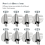 8Pcs Universal Sewing Rolled Hemmer Foot for Sewing Machine, (3-10MM) 6