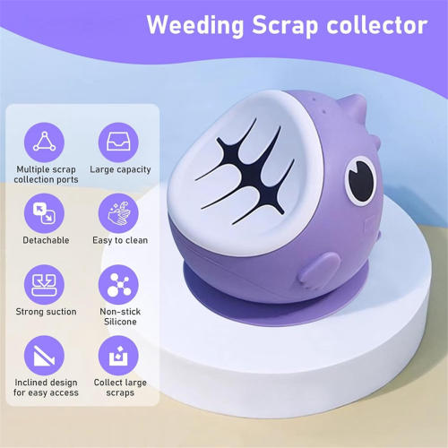 Suctioned Vinyl Weeding Scrap Collector,Weeding Vinyl Tool, 2