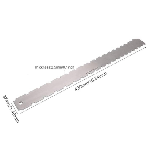 Guitar Bass Neck Notched Straight Edge Rocker String Action Ruler 1