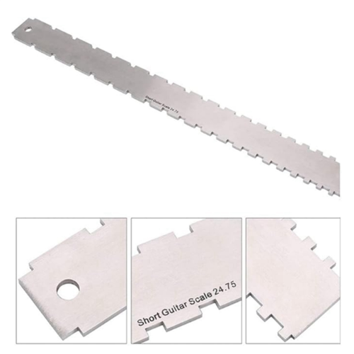 Guitar Bass Neck Notched Straight Edge Rocker String Action Ruler 2