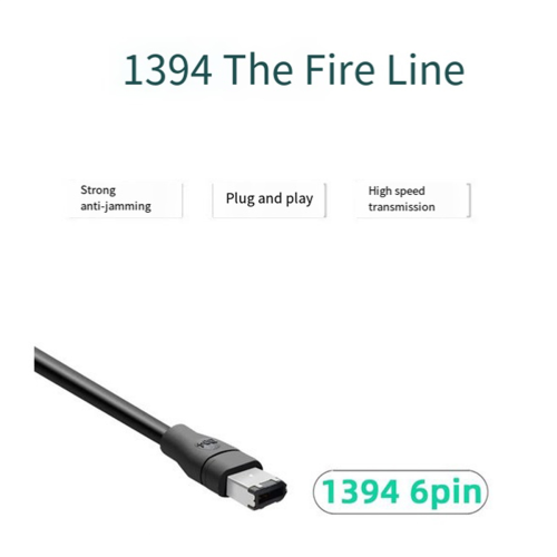 Καλώδιο Firewire 1,8 μέτρων Καλώδιο IEEE 1394 Firewire 400 σε Firewire 400 1