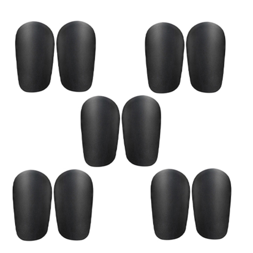 5 mini espinilleras negras con absorción de impactos