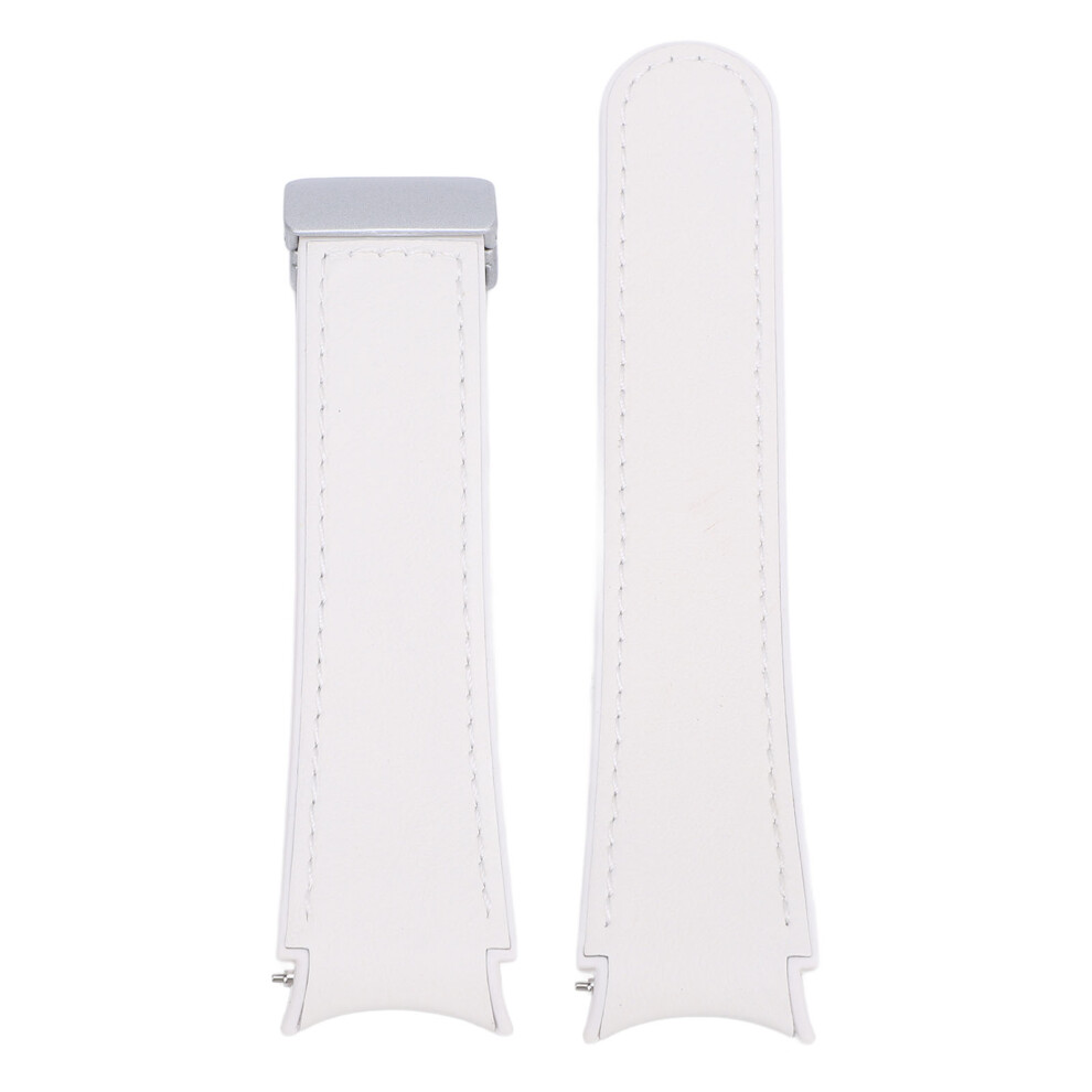 Flexible Silicone Watch Band Strap For Watch 4 5 6 Folding Buckle White 9461333728725