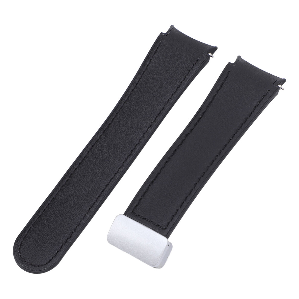 Flexible Silicone Watch Band Strap for Watch 4 5 6 Black Foldable Buckle-image-OPC-PJCHXJB-NEW
