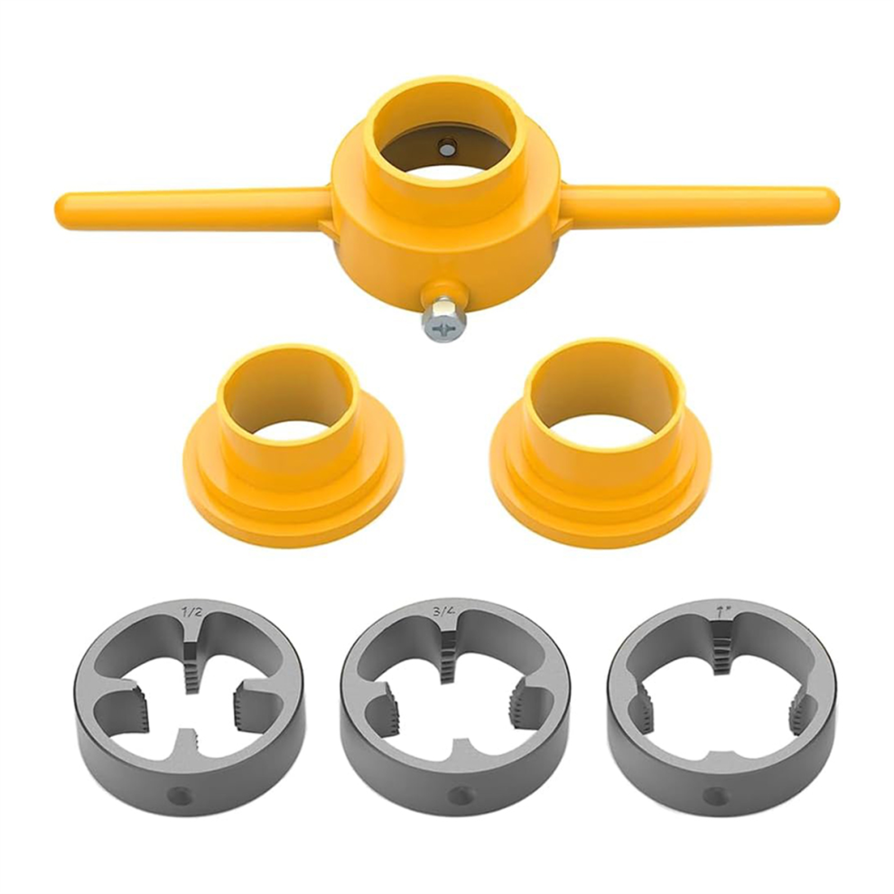 6Pcs Pvc Thread Maker Tool Pipe Threader Plumbing Tool Kit 4713228646870