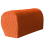 2PCS Soft Stretch Plush Armrest Covers, Couch Arm Covers,Orange 1