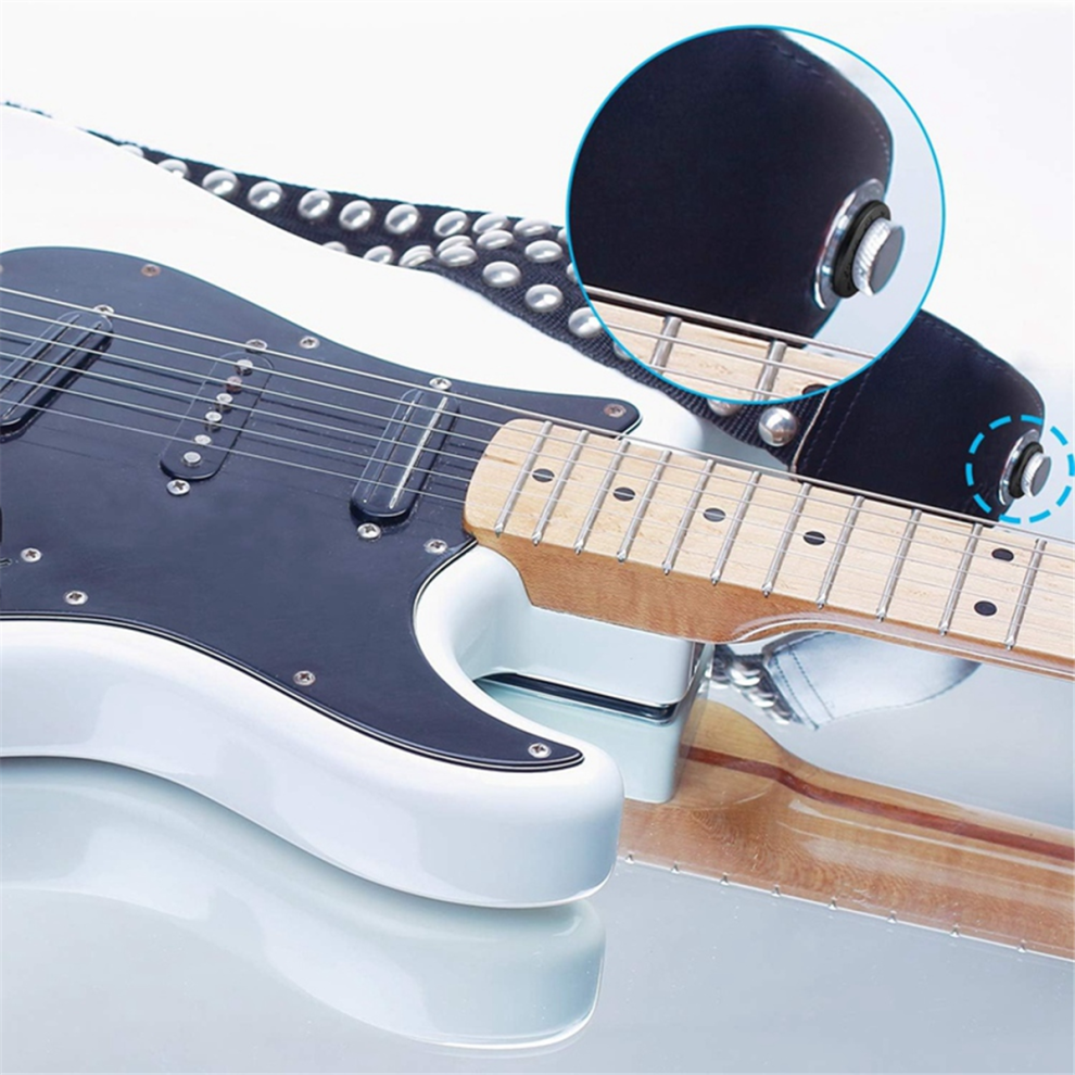 24Pcs Bass, Guitar Strap Locks Blocks, Rubber Material Guitar Parts-image-OPC-PJCHY6T-NEW