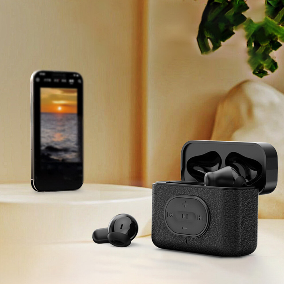 (Black) In Ear Surround Sound Low Latency High Battery Fast Second Connection Fast Charging Bluetooth 5.4 Noise Cancelling Bluetooth Headphones Black 321672286418