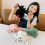 Simulation Spider Jumping Spider Doll Crawling Pet Doll Plush black 3