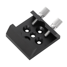 Adapter montażowy do podstawy szukacza teleskopowego, płaska podstawa, czarny