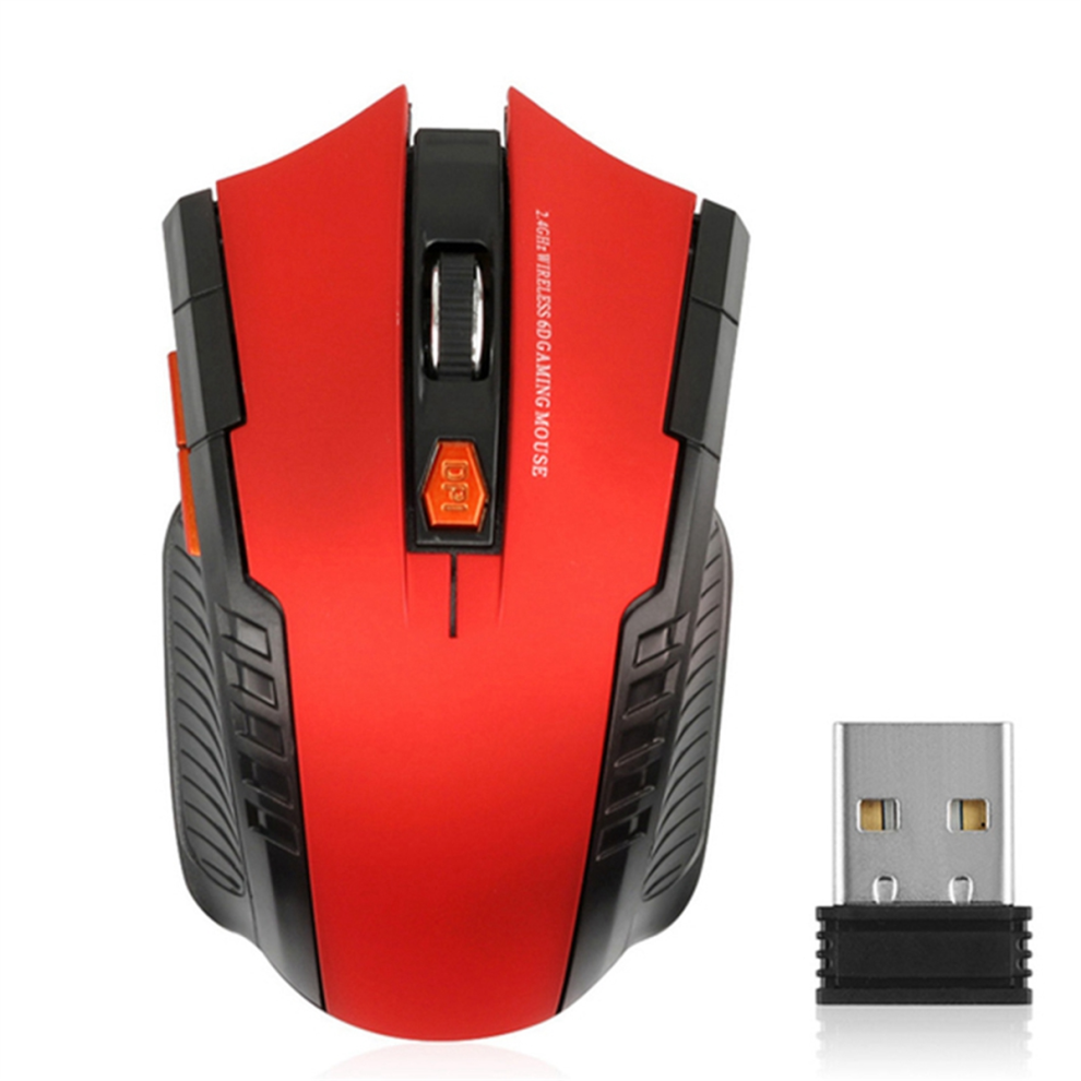 Wireless Mouse 2.4Ghz Optical Mice With Usb Receiver 1600Dpi Red 4714203298916