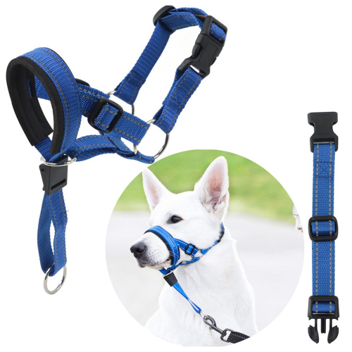 Dog Mouth Muzzles Anti Bark Dog Collar Breathable Training Tool, M-B 2